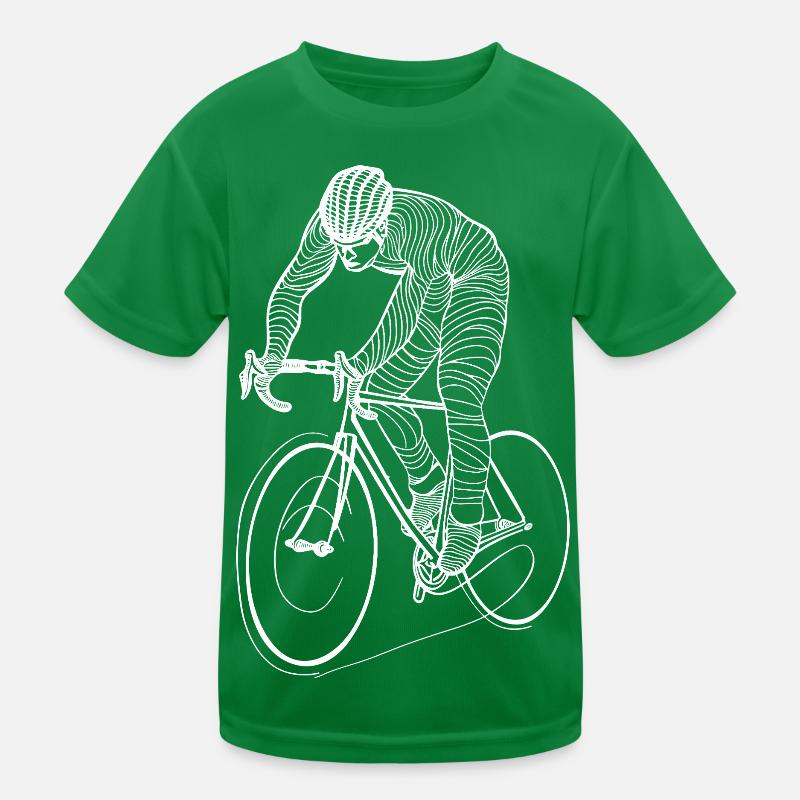 Radfahrer Kinder Funktions-T-Shirt