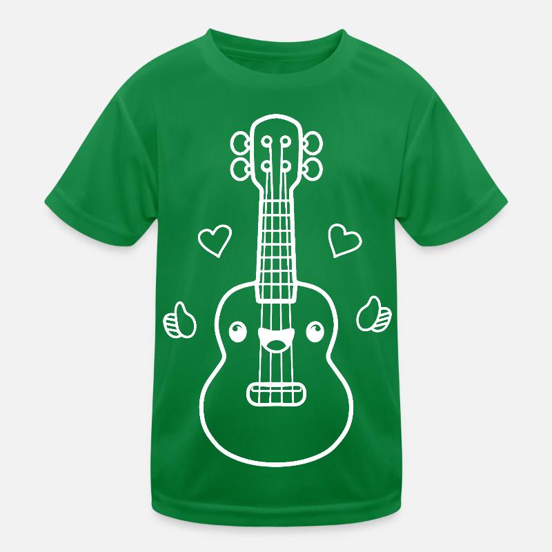 Ukulele Comic Look Kinder Funktions-T-Shirt