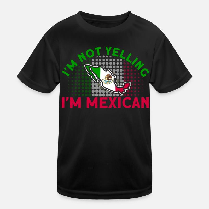 Mexican Flag Mexican Roots Gift Kids Functional T-Shirt