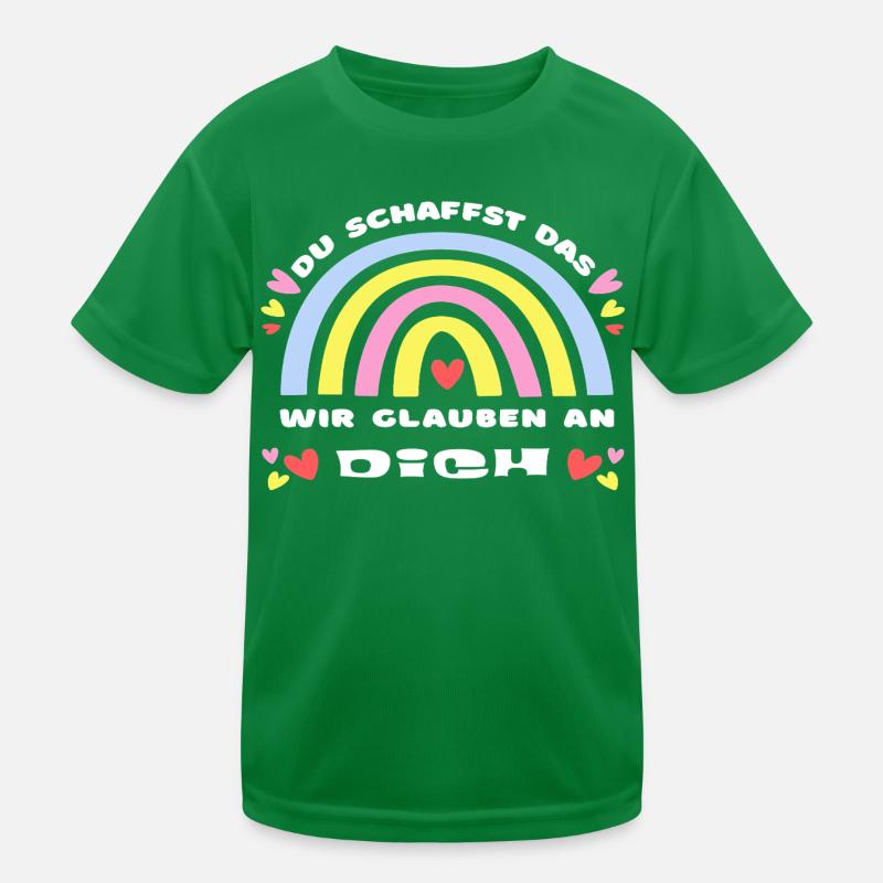 GLÜCKSBRINGER Du schaffst das! Wir glauben an dich Kinder Funktions-T-Shirt
