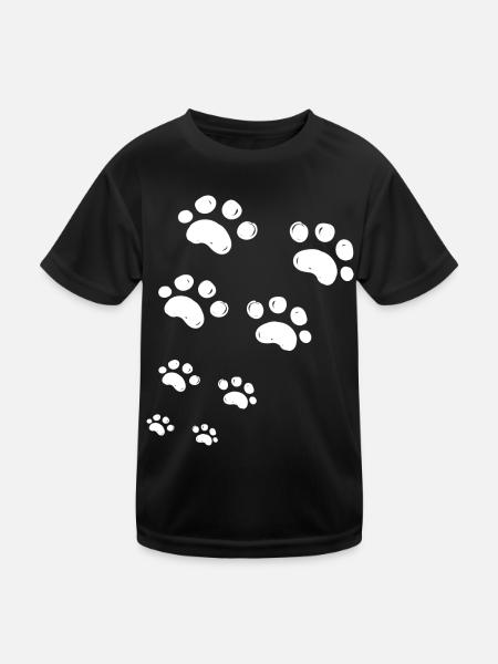 J aime mon chien - T-shirt sport Enfant - noir - Devant