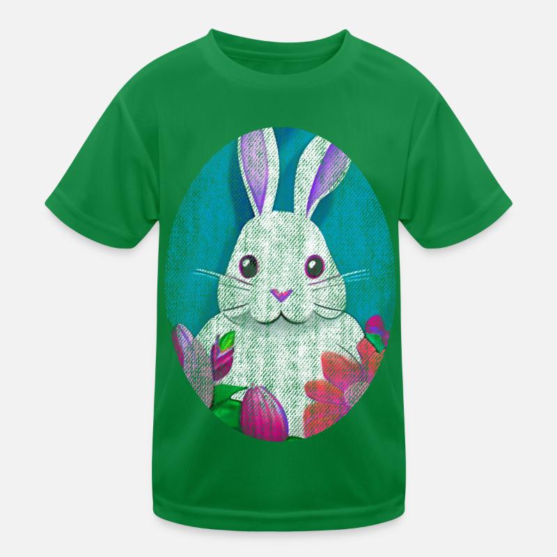 Easter Bunny retro used-look cool Kids Functional T-Shirt