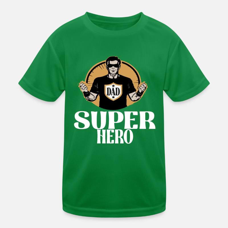 Papa Superheld Kinder Funktions-T-Shirt