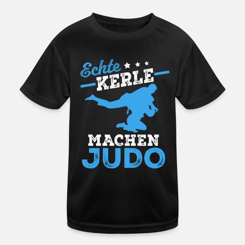 Echte Kerle machen Judo Kinder Funktions-T-Shirt