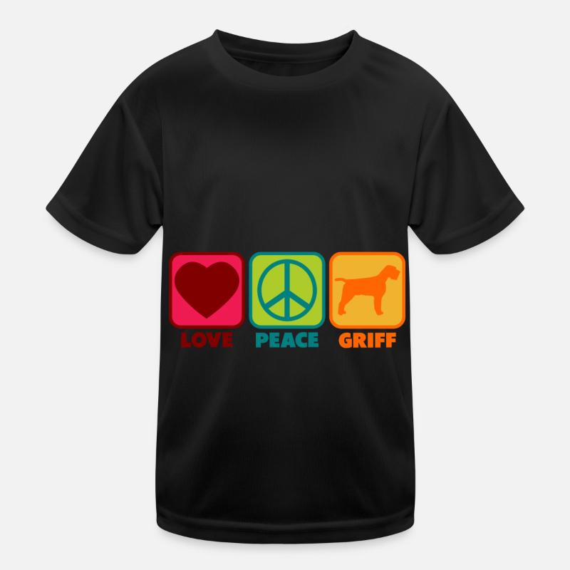 Wirehaired Pointing Griffon Mom Mama Sprüche Peace Kinder Funktions-T-Shirt