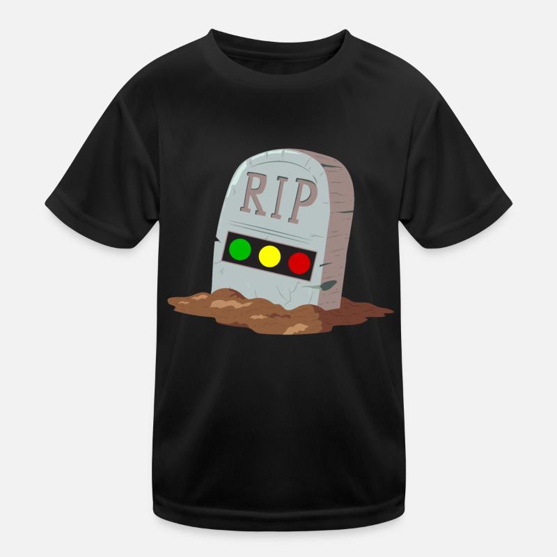 Traffic light Rest in Peace RIP Kids Functional T-Shirt