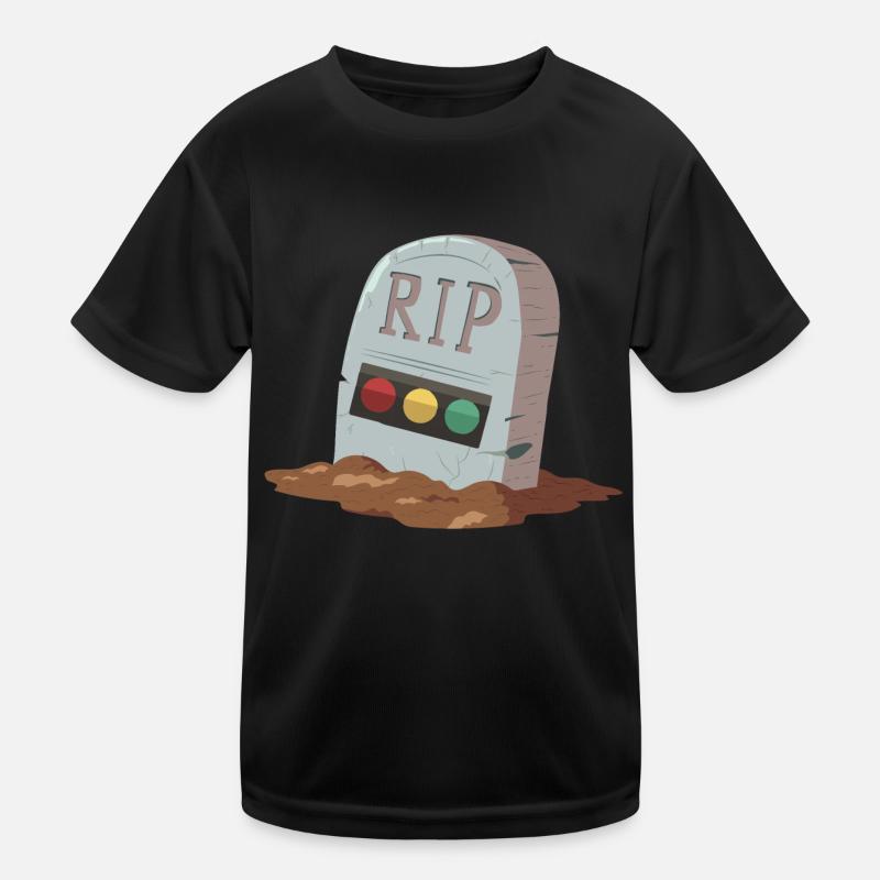 Traffic light Rest in Peace RIP Kids Functional T-Shirt