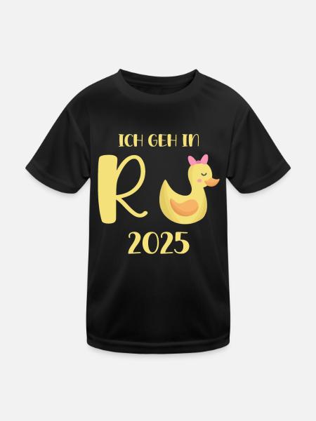Duck Pension 2025 Pension Retirement Grandpa Grandma Pensioner - Kids Functional T-Shirt - black - Front