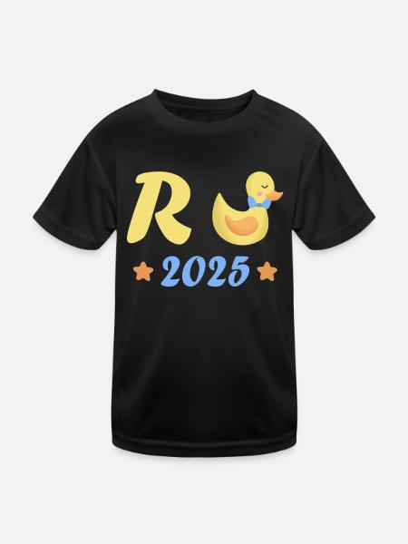 Duck Pension 2025 Pension Retirement Grandpa Grandma Pensioner - Kids Functional T-Shirt - black - Front