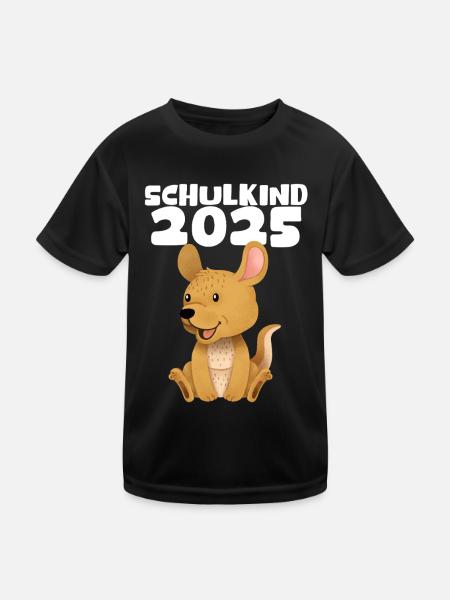 School Child 2025 Young Girls School Enrollment 2025 Decoration - Kids Functional T-Shirt - black - Front