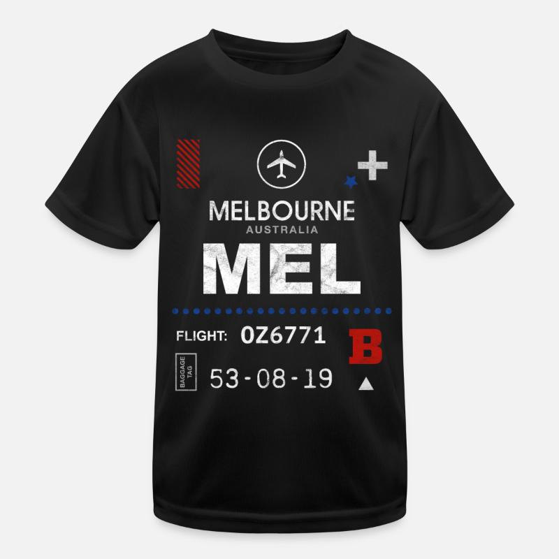 Melbourne airport tag Kids Functional T-Shirt