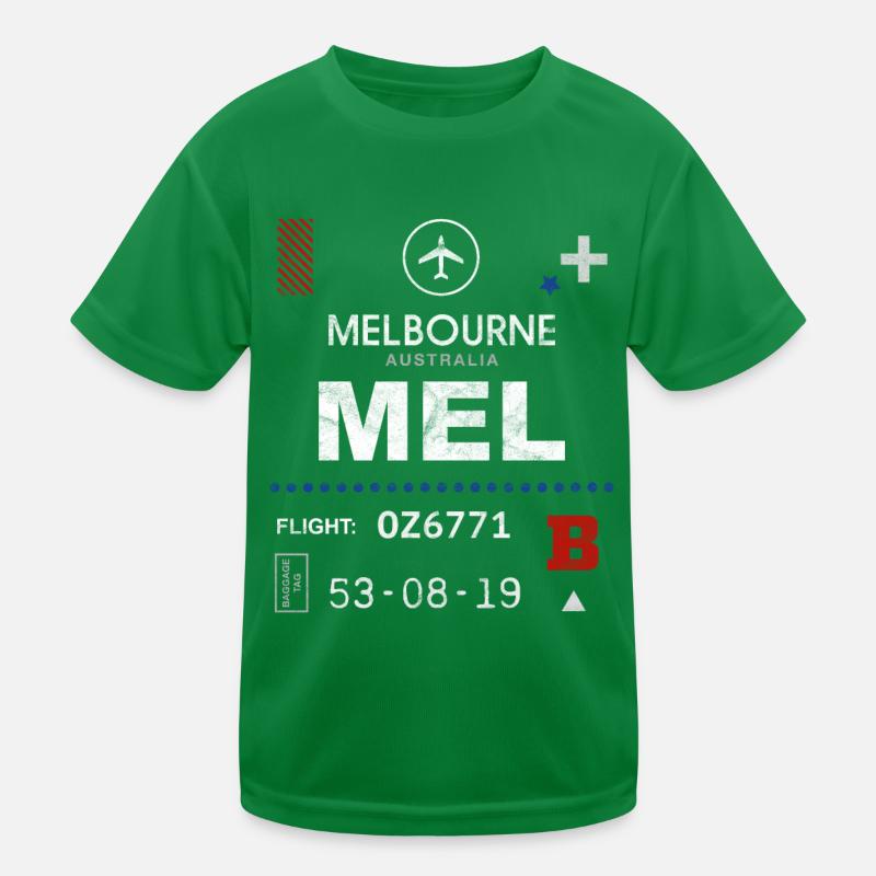 Étiquette d’aéroport de Melbourne T-shirt sport Enfant
