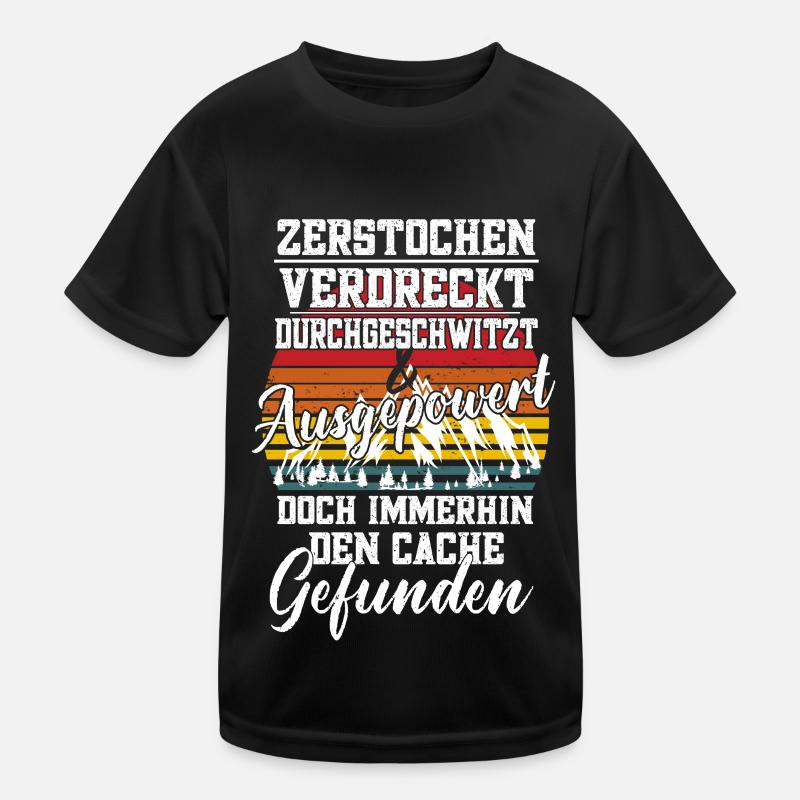 Den Cache Gefunden Kinder Funktions-T-Shirt