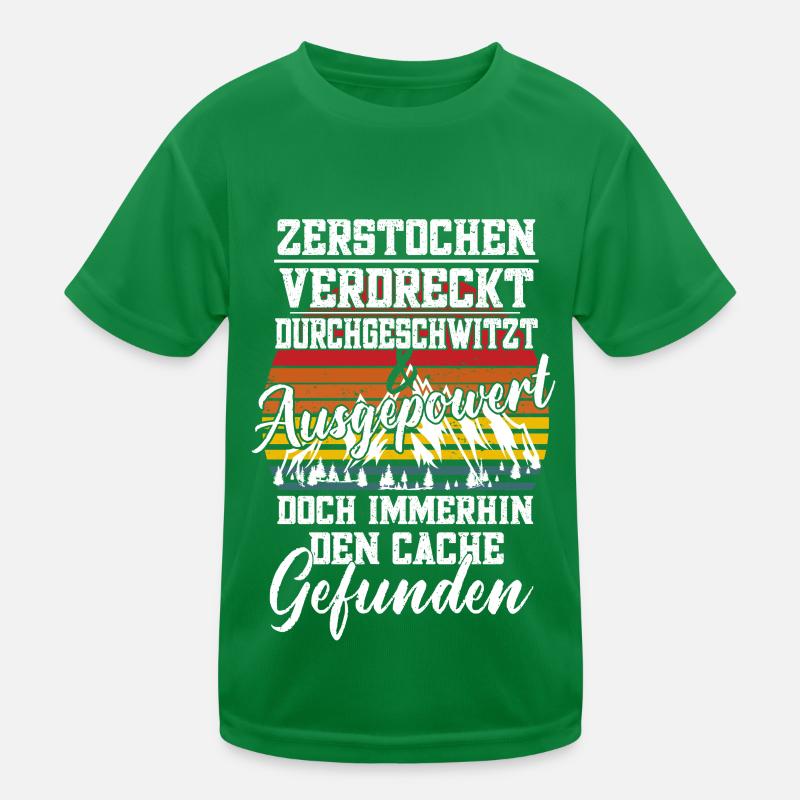 Den Cache Gefunden Kinder Funktions-T-Shirt