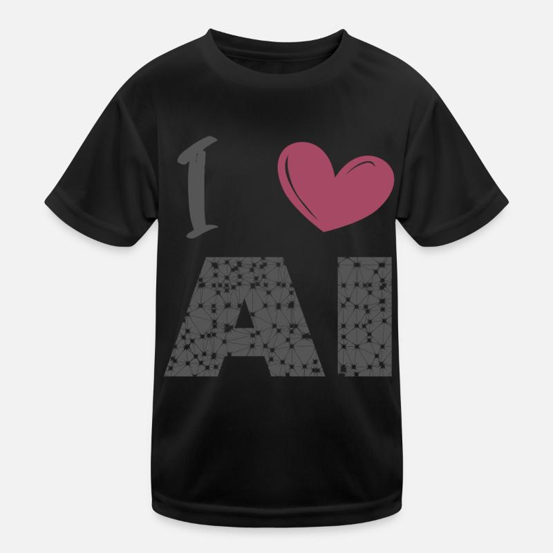 J’aime l’IA T-shirt sport Enfant