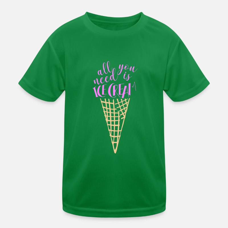 Eis Eiscreme Sommer Geschenkidee Kinder Funktions-T-Shirt