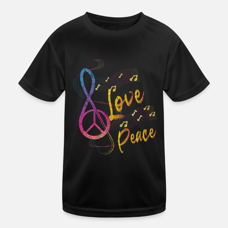 Frieden Musik Kinder Funktions-T-Shirt