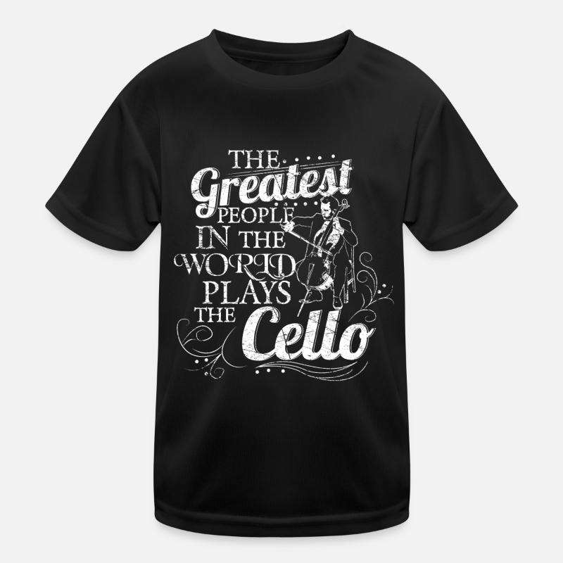 Cello Musik Geschenkidee Kinder Funktions-T-Shirt