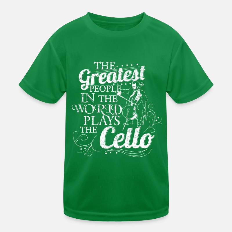 Cello Musik Geschenkidee Kinder Funktions-T-Shirt