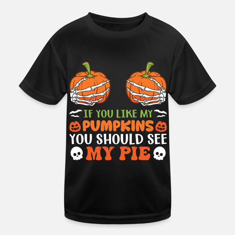 Halloween Skelett Kürbis Kinder Funktions-T-Shirt