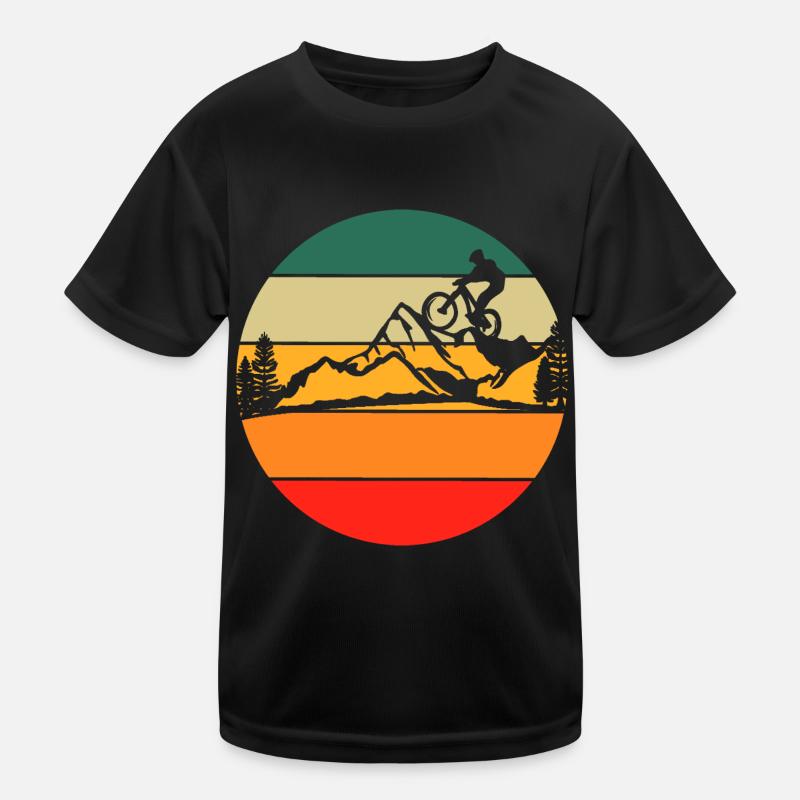 retro bicycle Kids Functional T-Shirt