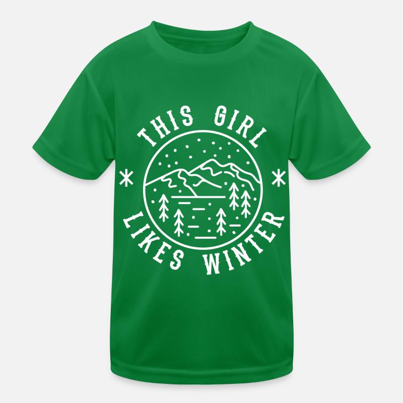 Mädchen mag Wintersaison Bücher lesen Tea Cozy Kinder Funktions-T-Shirt