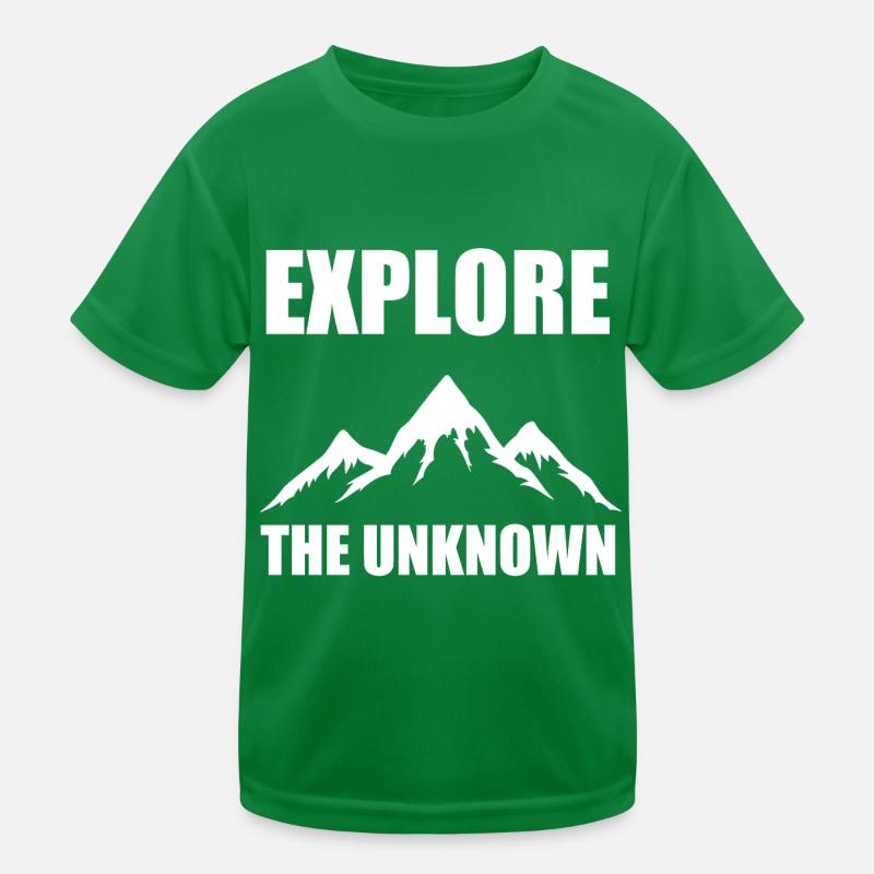 Explore the unknown - Wandern, Natur, Abenteuer Kinder Funktions-T-Shirt