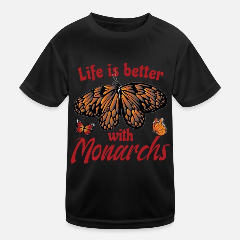 Das Leben ist besser mit Monarchen Kinder Funktions-T-Shirt