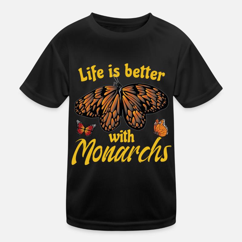 Das Leben ist besser mit Monarchen Kinder Funktions-T-Shirt
