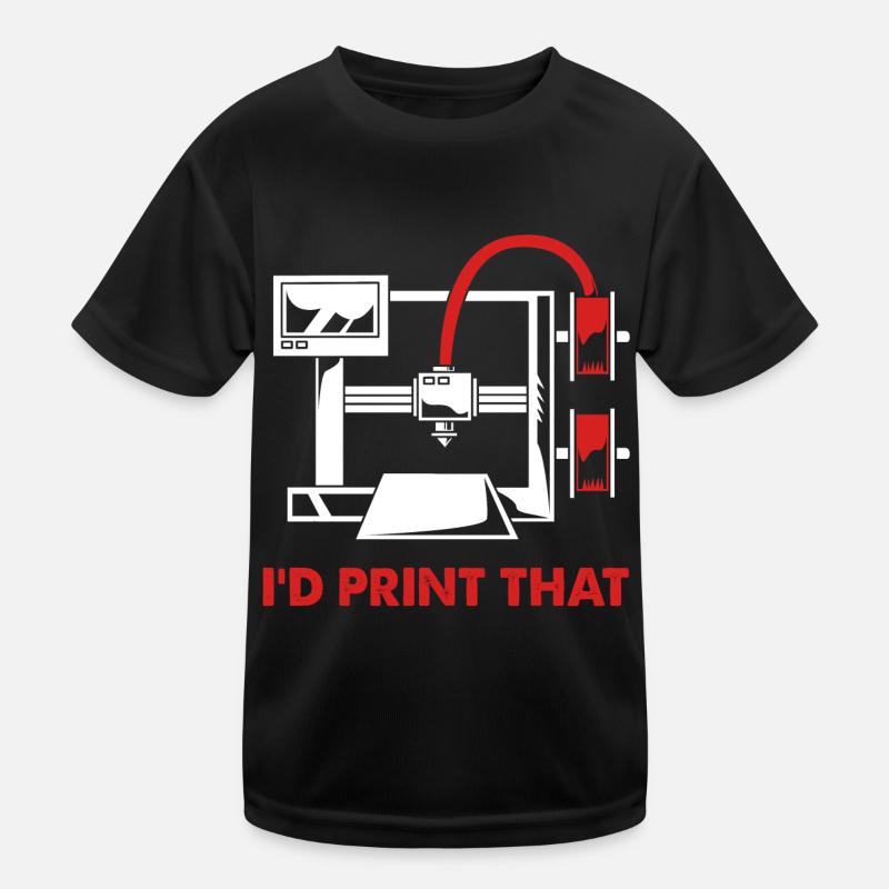 3D Druck Drucken Prototyp Kinder Funktions-T-Shirt