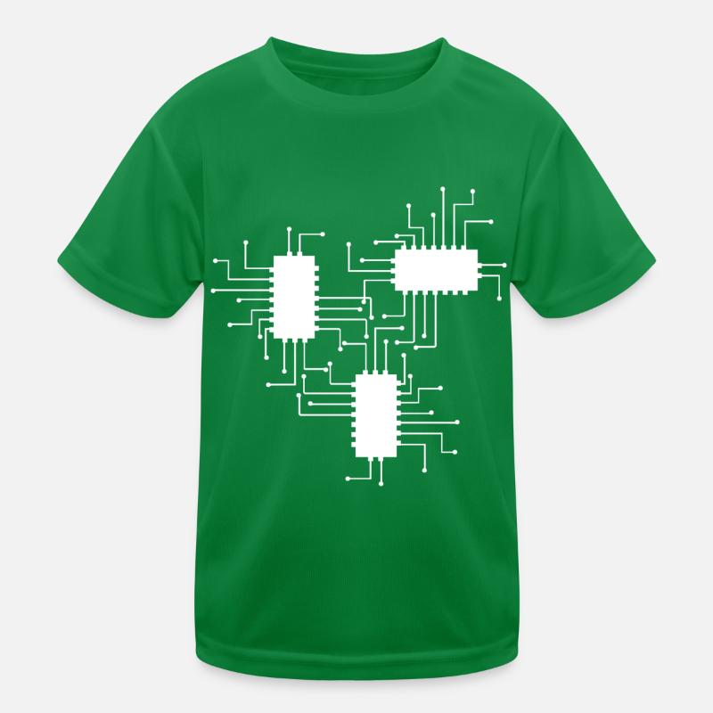 elektriker Elektrik Elektronik Beruf Spannung CPU Kinder Funktions-T-Shirt
