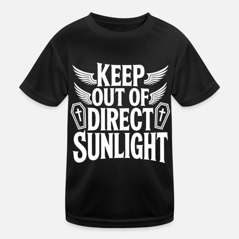 Keep out of direct sunlight! Vampire Goth Emo Kids Functional T-Shirt