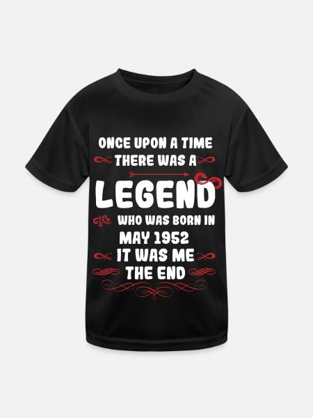 Il était une fois une légende. Anniversaire de mai 1952 - T-shirt sport Enfant - noir - Devant