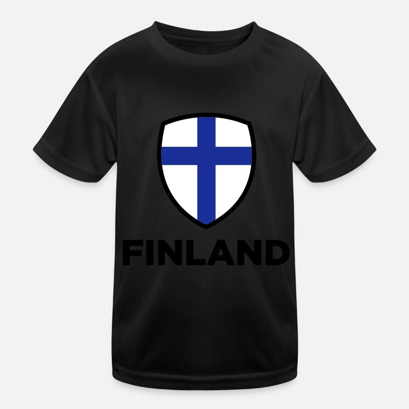 Drapeau national de la Finlande T-shirt sport Enfant