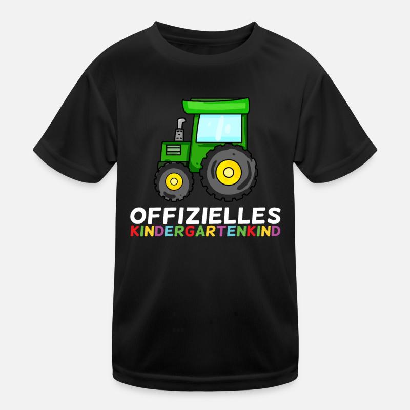 Kindergarten Kindergartenkind - Kinder Funktions-T-Shirt - Schwarz