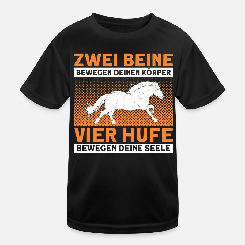 Reiten Reiter Haflinger Geschenk Kinder Funktions-T-Shirt