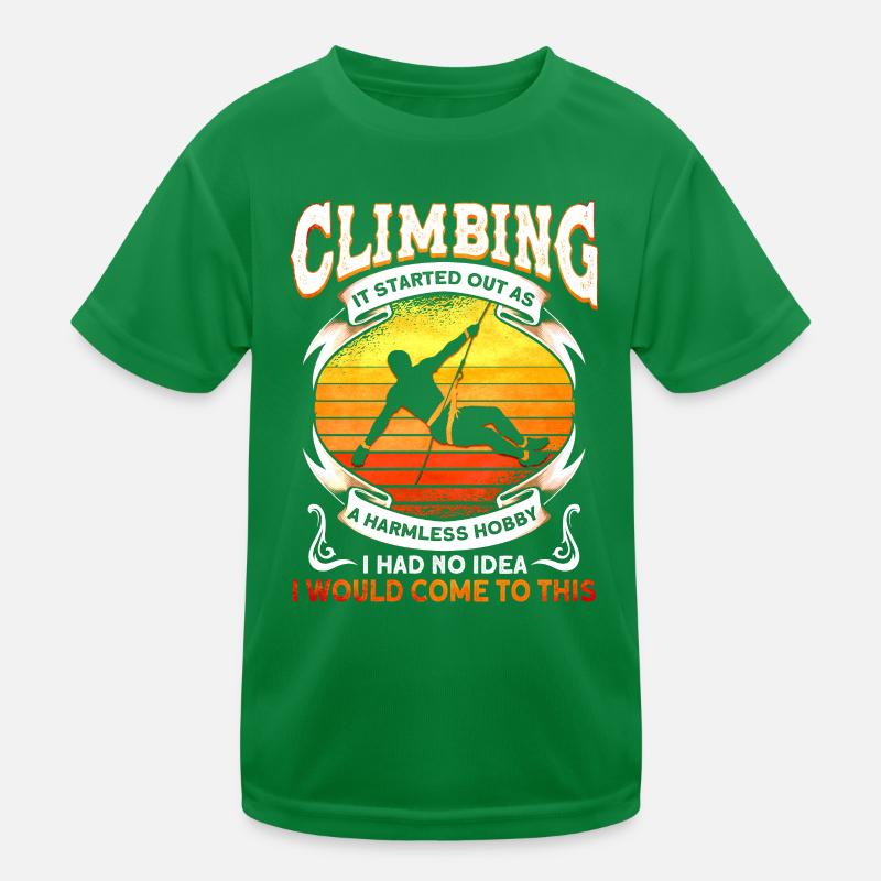Climbing wall Rock climbing Climbers Kids Functional T-Shirt