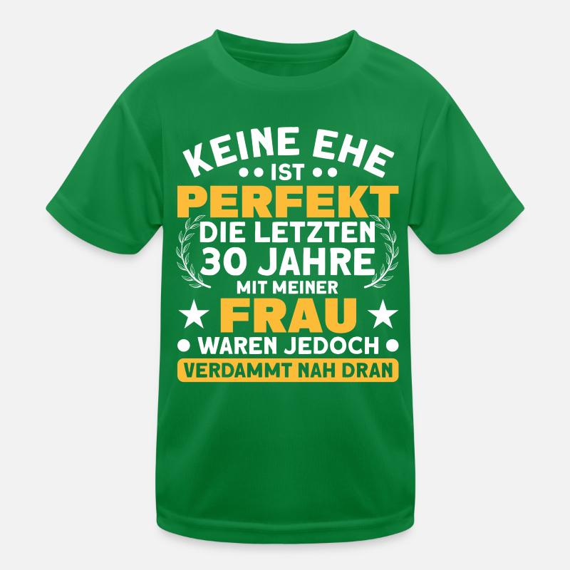 Ehepaar 30. Hochzeitstag Perlenhochzeit Kinder Funktions-T-Shirt