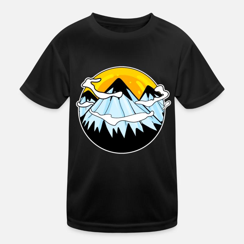 Mountain Mountains Kids Functional T-Shirt