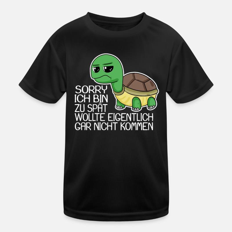 zu spät spruch lustig Kinder Funktions-T-Shirt