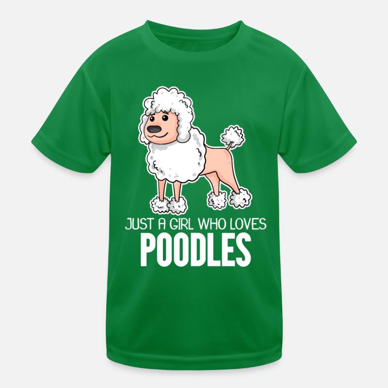 Chien caniche T-shirt sport Enfant