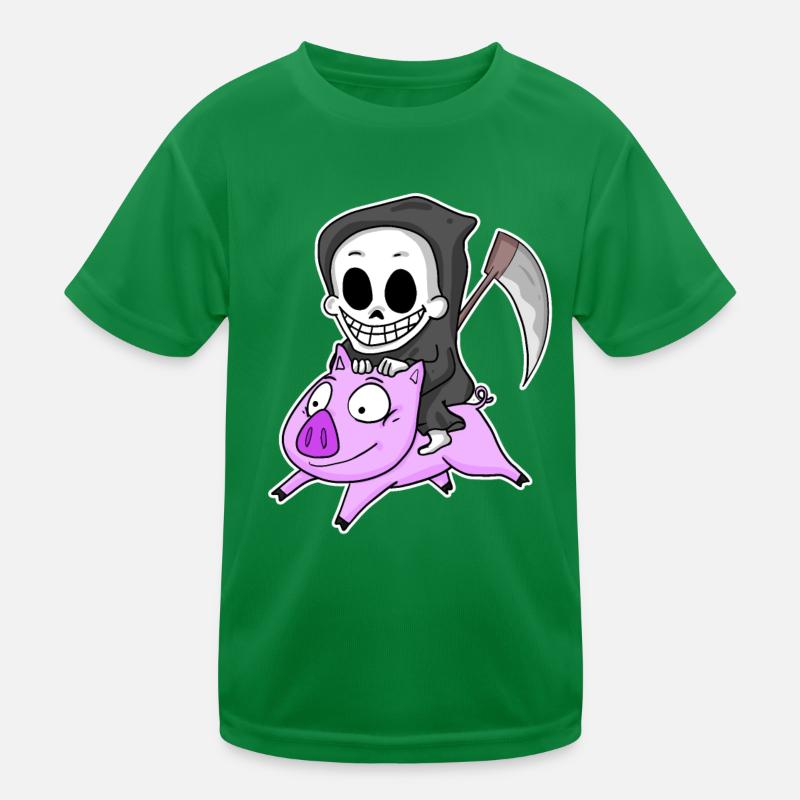 Faucheuse et Cochon T-shirt sport Enfant