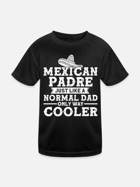 Mexikanisch Mexikanische Flagge Stolzer Mexikaner - Kinder Funktions-T-Shirt - Schwarz - Vorne