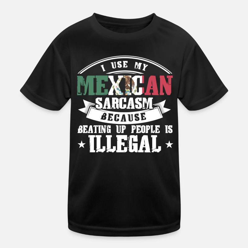 Proud Mexican Mexican Flag Mexican Kids Functional T-Shirt