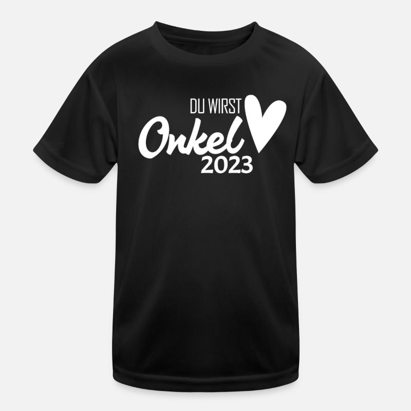 Onkel 2023 - Onkel werden Kinder Funktions-T-Shirt