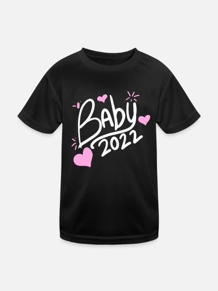 Bébé 2022 - Nouveau-né 2022 Fille Fille - T-shirt sport Enfant - noir - Devant