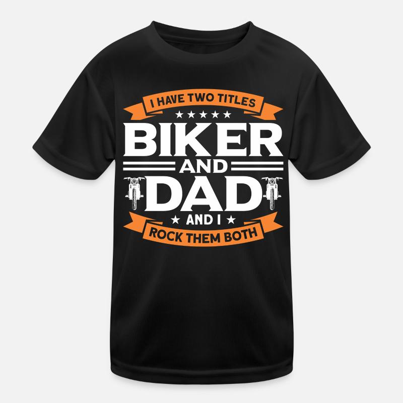 Motorcycle Saying Biker Motorcycle Gift - Kids Functional T-Shirt - black