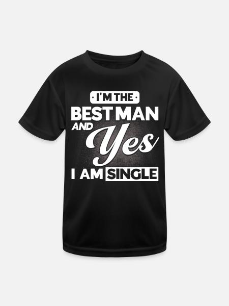 Trauzeuge Hochzeit Heirat - Kinder Funktions-T-Shirt - Schwarz - Vorne