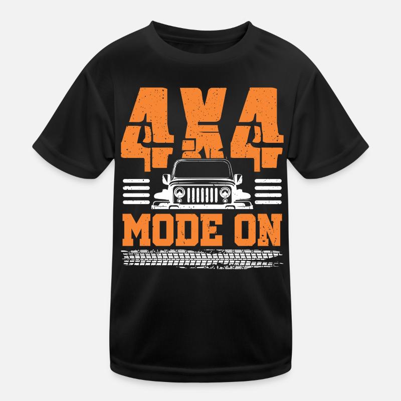 4x4 mode turned on Kids Functional T-Shirt