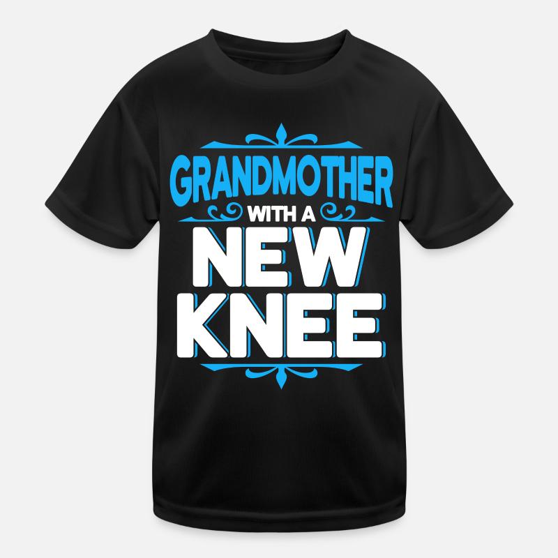 Großmutter mit neuem Knie Kinder Funktions-T-Shirt